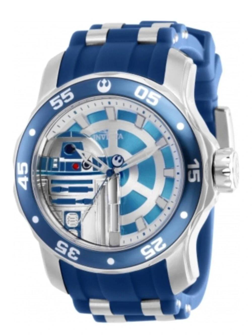Invicta Star Wars R2-D2 Men's Wrist Watch Blue Band Stainless Steel